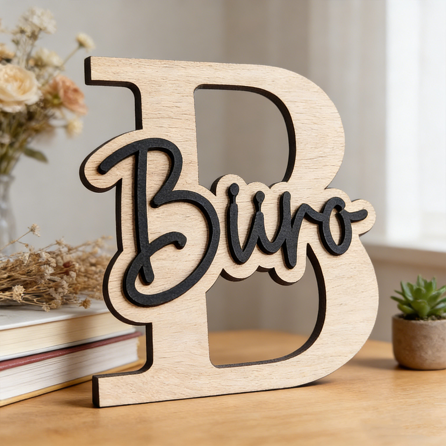 Baby Nursery Name Sign - 1 szt. Personalizowana drewniana tabliczka na