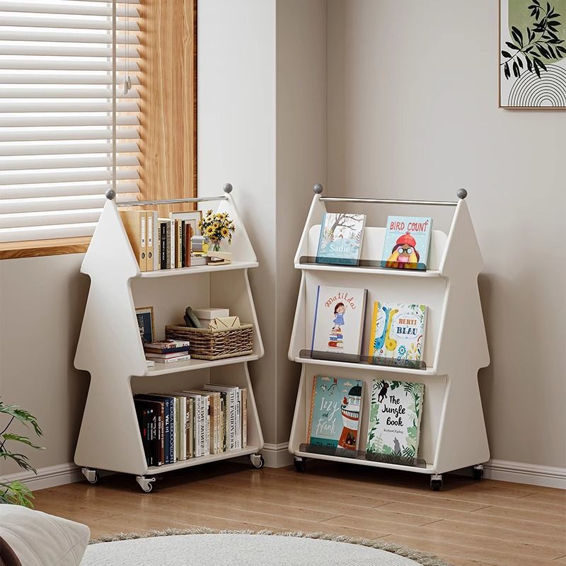 Baby Bookshelf Small - Regał na książki dla dzieci, mobilny,
