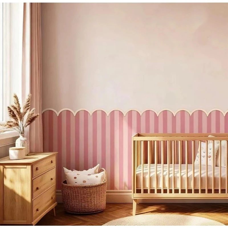 Baby Nursery Stickers - 12/24 szt. Niedokończone drewniane listwy ozdobne