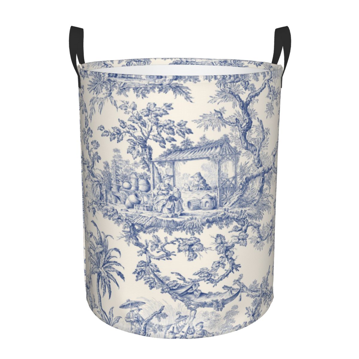 Laundry Hamper Nursery - Niestandardowe wzory Toile De Jouy Kosz