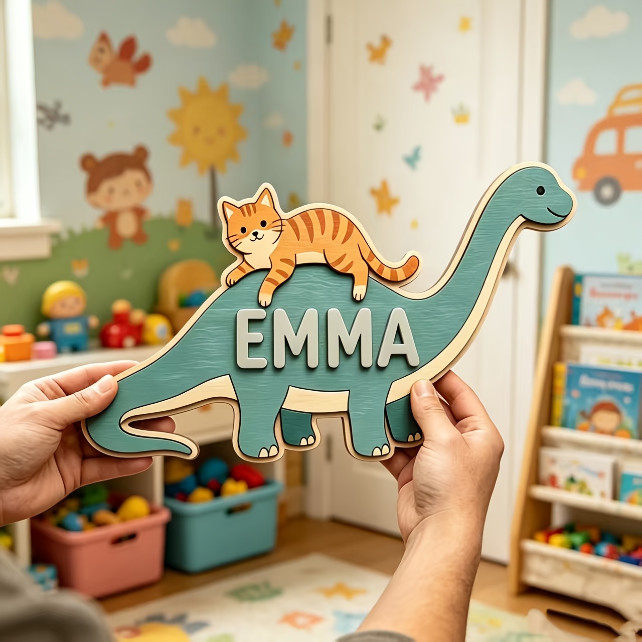 Spersonalizowana tabliczka do  – Baby Nursery Name Sign recenzja i cena