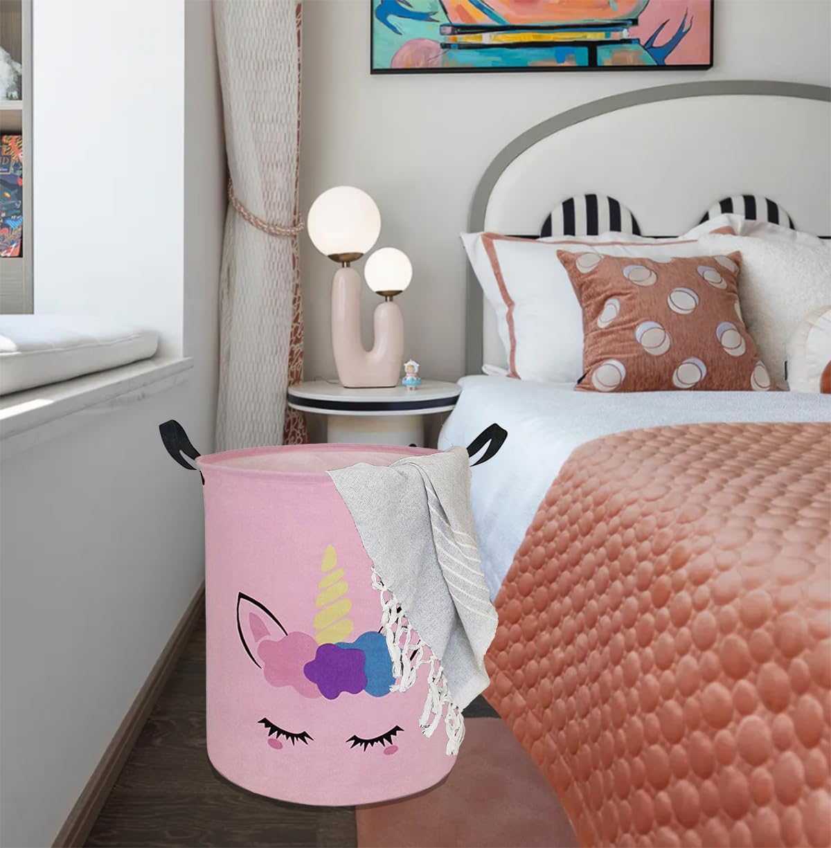Okrągły Kosz na Pranie Kosz do – Laundry Hamper Nursery recenzja i cena