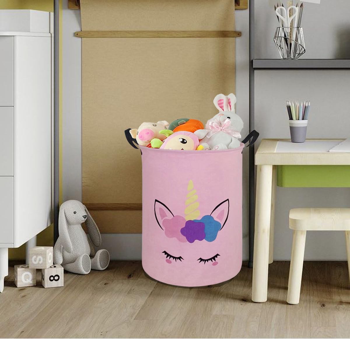 Okrągły Kosz na Pranie Kosz do – Laundry Hamper Nursery recenzja i cena