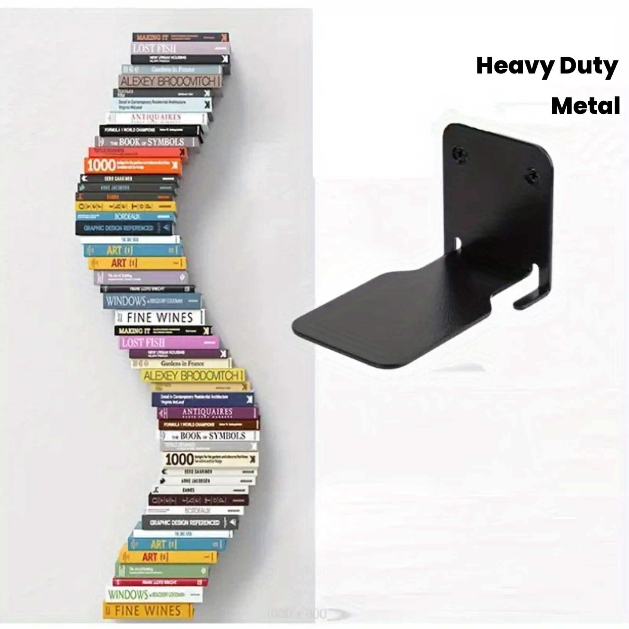 4 szt. Matowe czarne metalowe  – Baby Bookshelf Small recenzja i cena