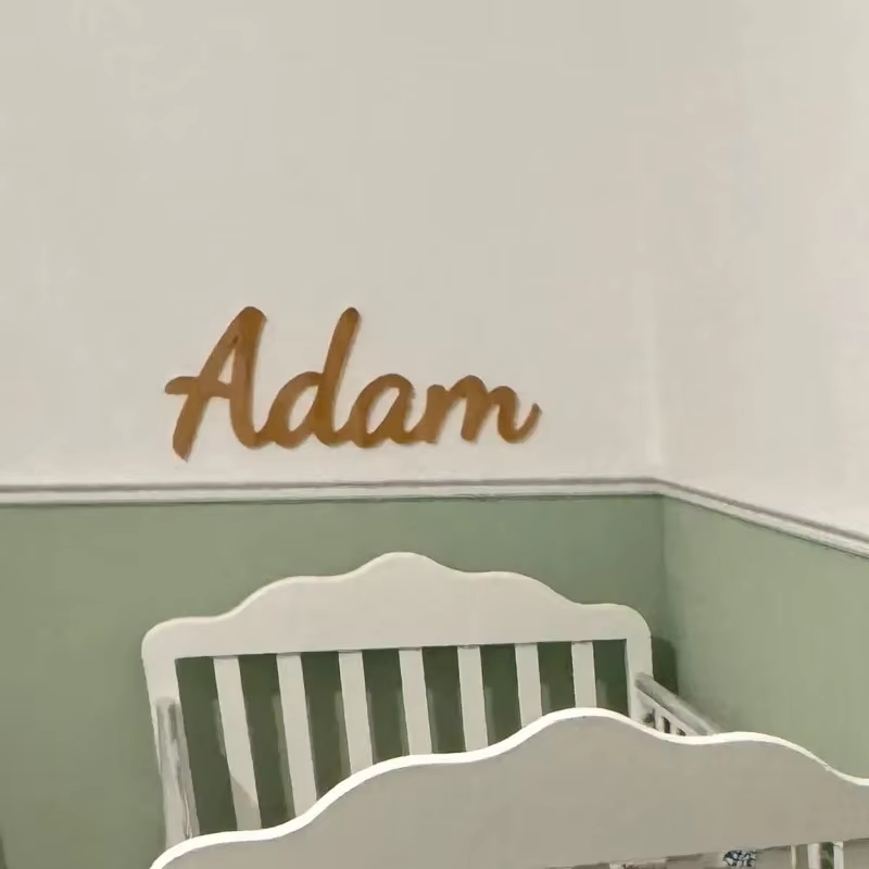 Drewniany Znak Dziecięcy na Za – Baby Nursery Name Letters recenzja i cena