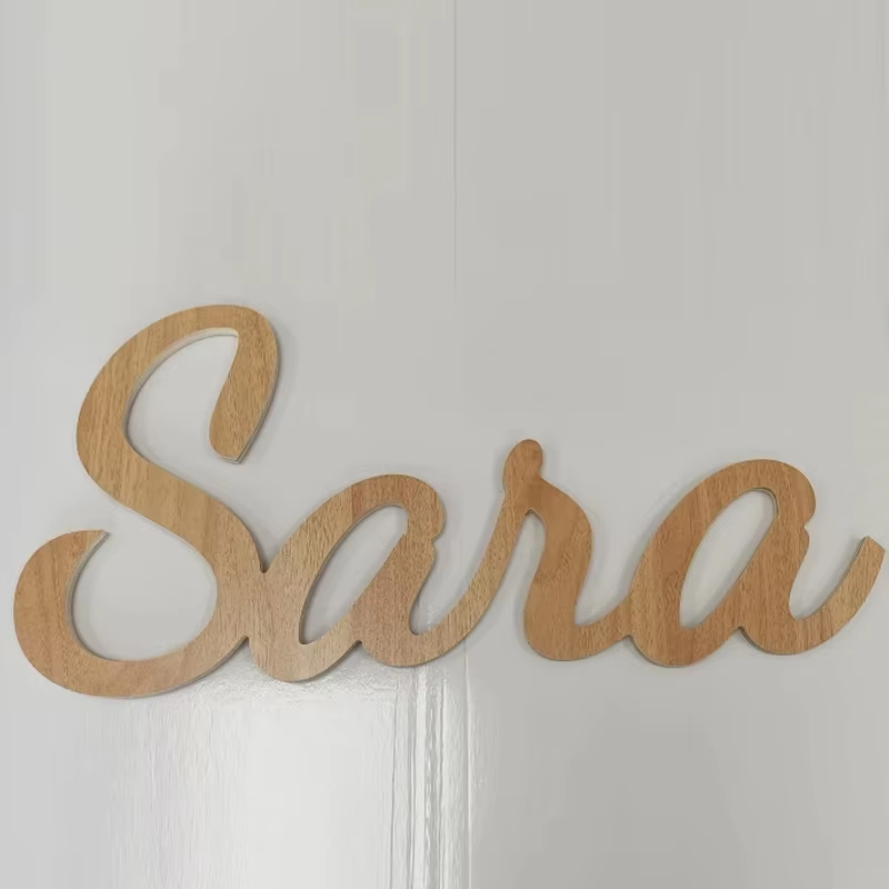 Drewniany Znak Dziecięcy na Za – Baby Nursery Name Letters recenzja i cena
