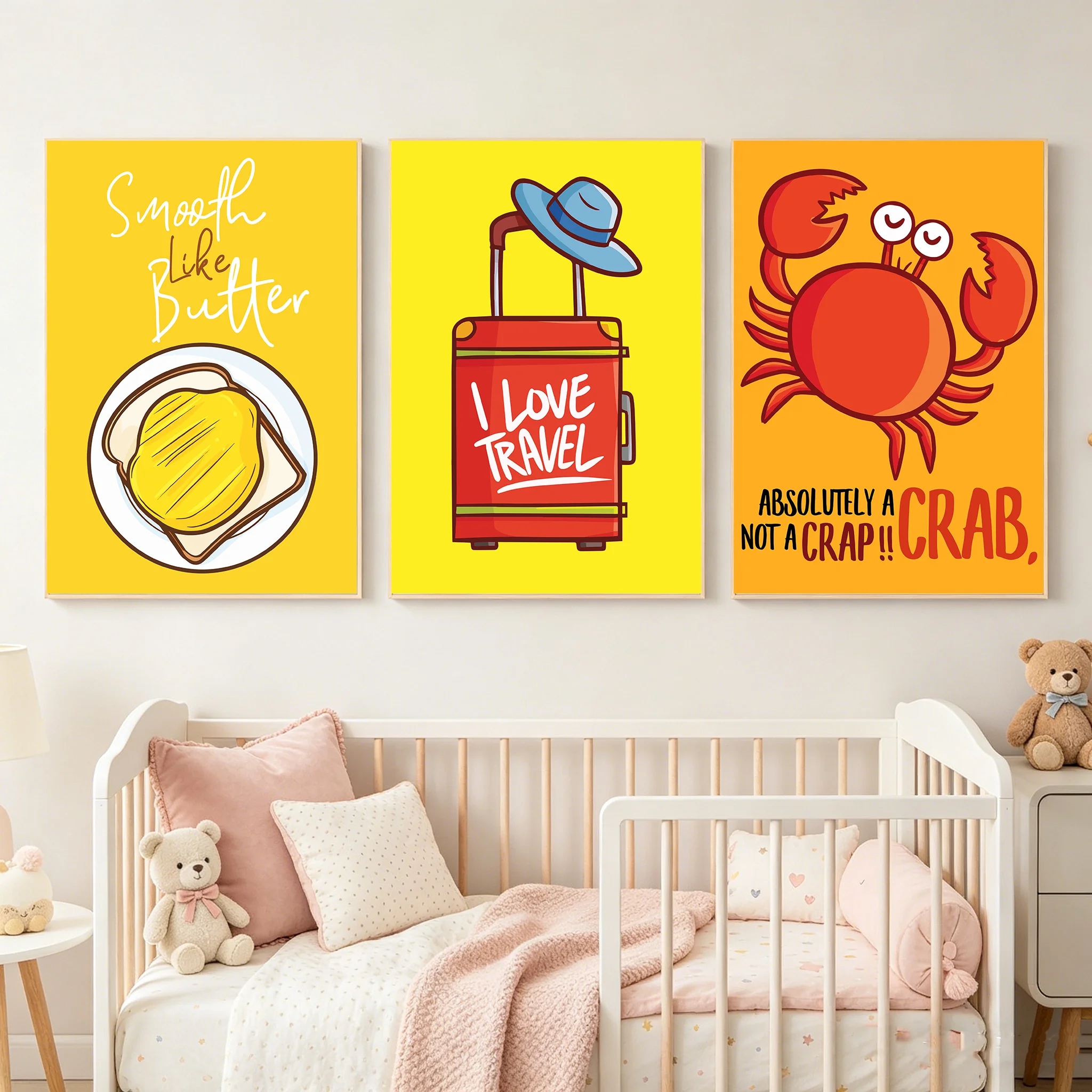 1 szt. bezramowa kreskówkowa d – Baby Girl Nursery Quotes recenzja i cena