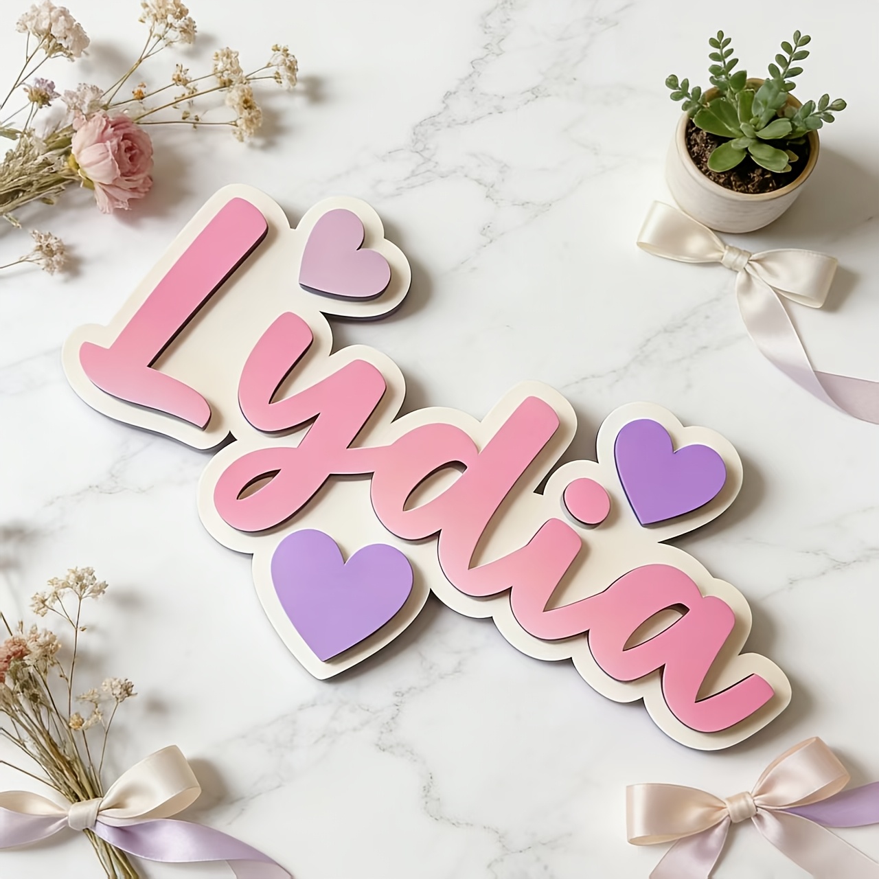Spersonalizowana tabliczka z i – Baby Nursery Name Sign recenzja i cena