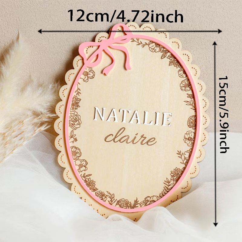 1 szt. Drewniana tabliczka z i – Baby Nursery Name Sign recenzja i cena