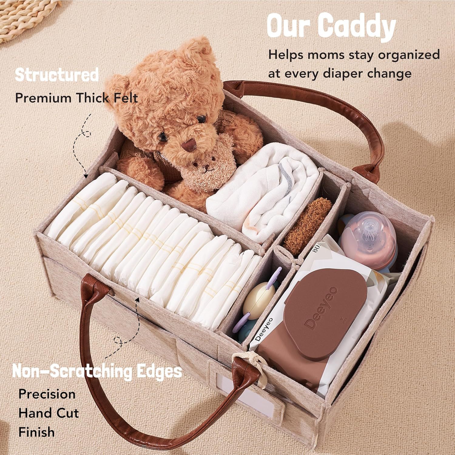 Filcowy kosz do przechowywania – Baby Nursery Organiser recenzja i cena