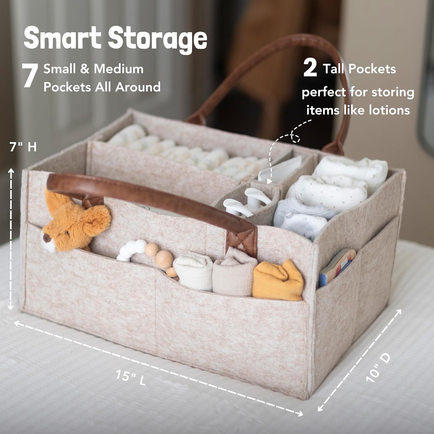 Filcowy kosz do przechowywania – Baby Nursery Organiser recenzja i cena