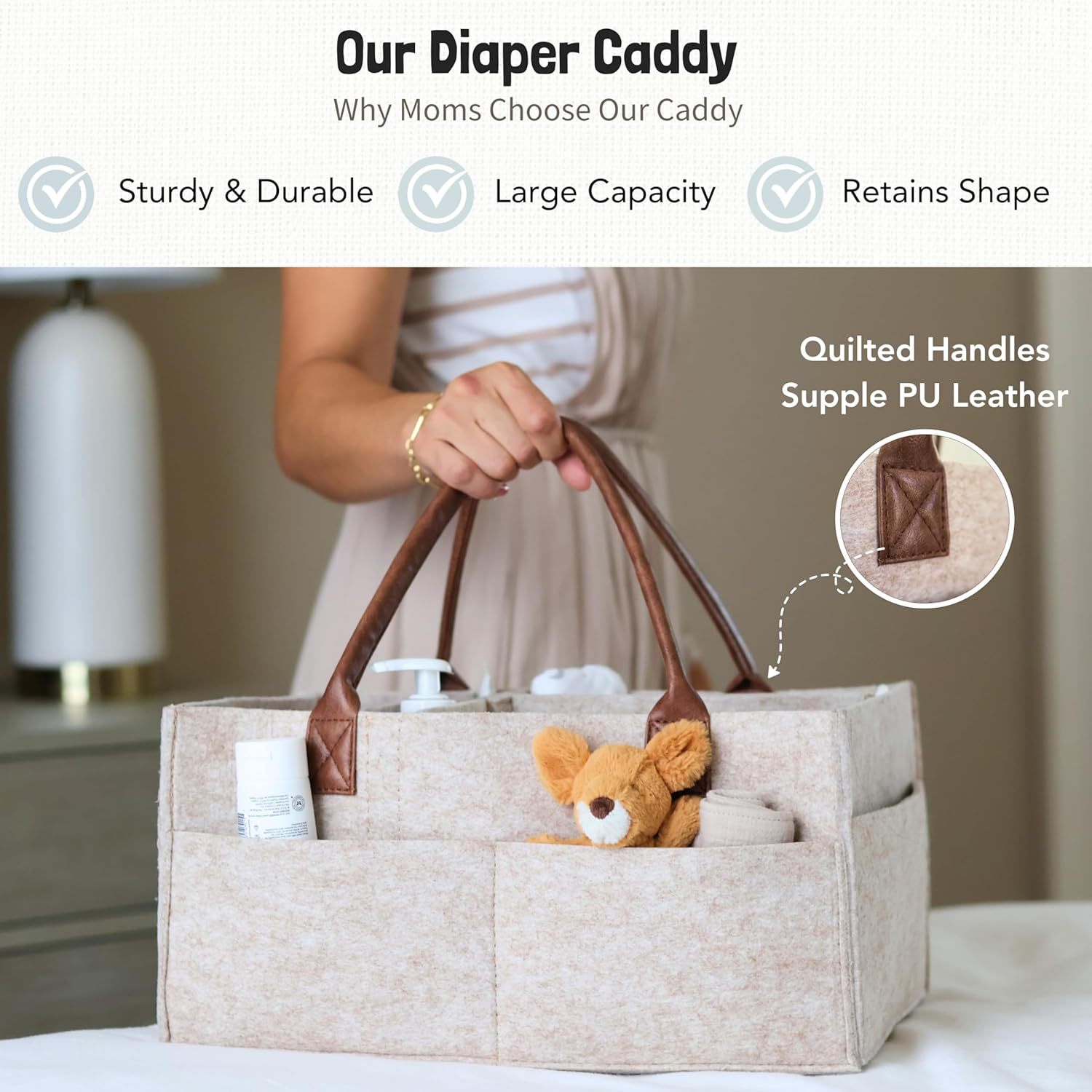 Filcowy kosz do przechowywania – Baby Nursery Organiser recenzja i cena