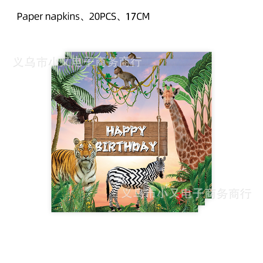 Jednorazowy papierowy talerz w – Baby Nursery Jungle Theme recenzja i cena