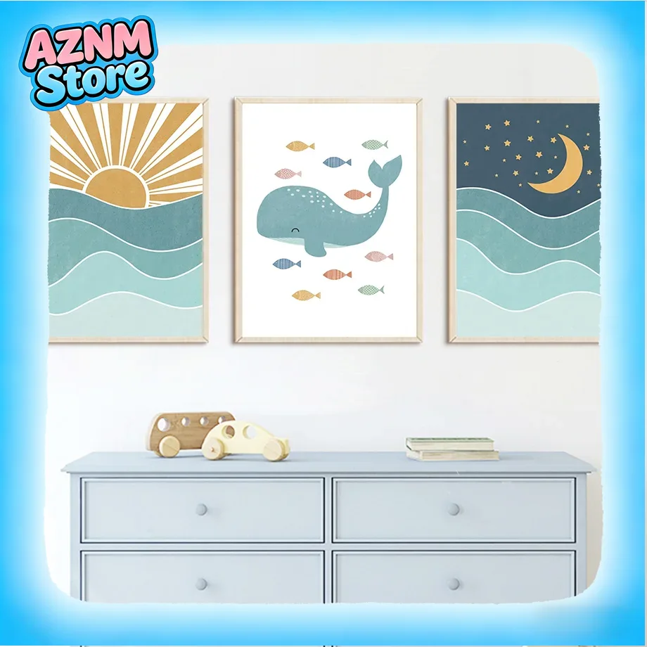 Ryba Wieloryb Mewa Wschód Słoń – Baby Girl Nursery Quotes recenzja i cena