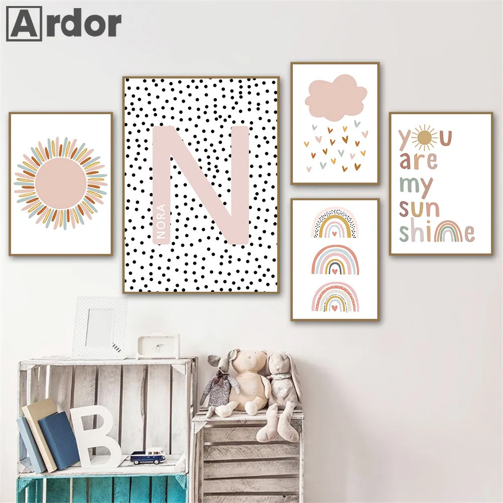 Plakaty z imieniem na zamówien – Baby Girl Nursery Quotes recenzja i cena