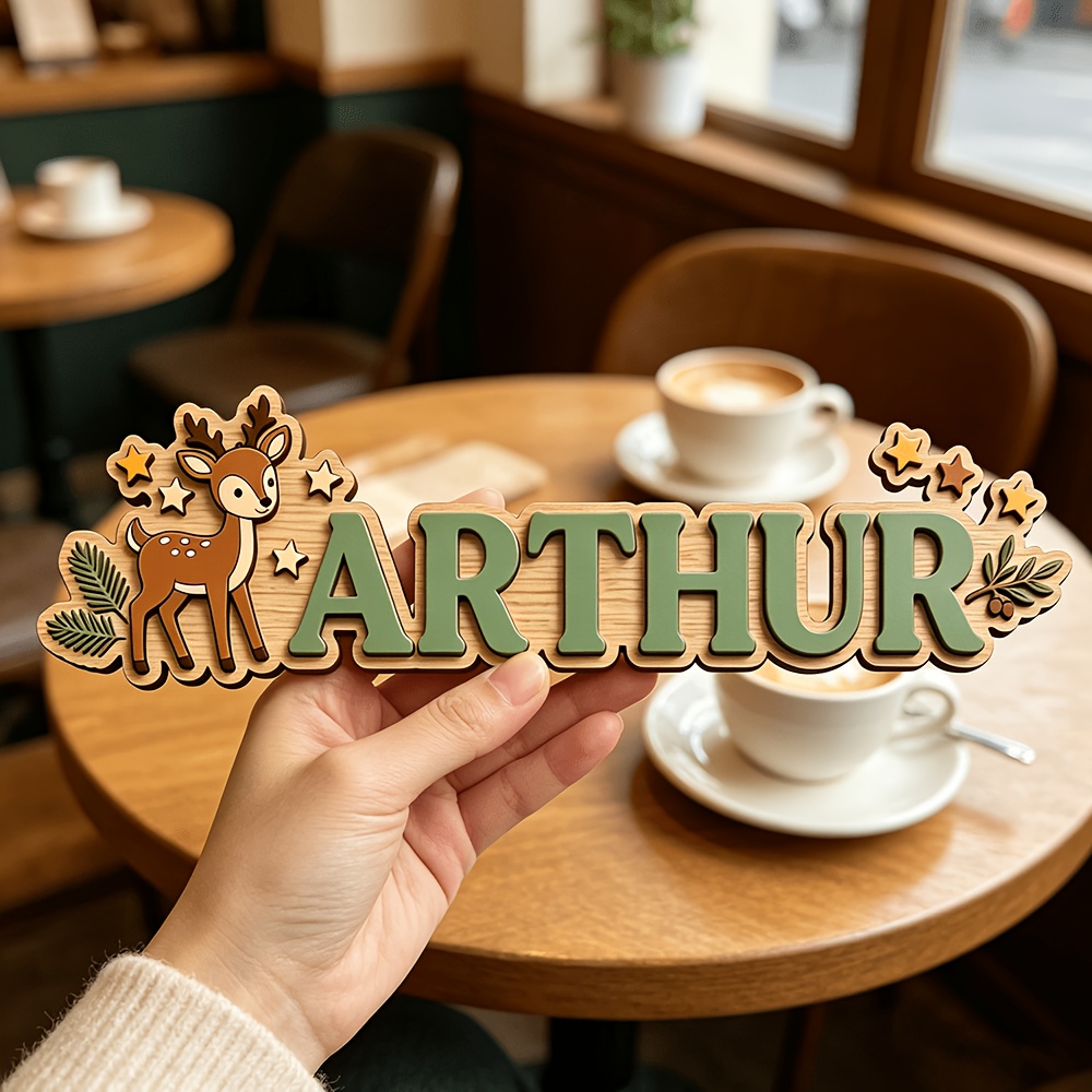 Personalizowana drewniana tabl – Baby Nursery Name Sign recenzja i cena