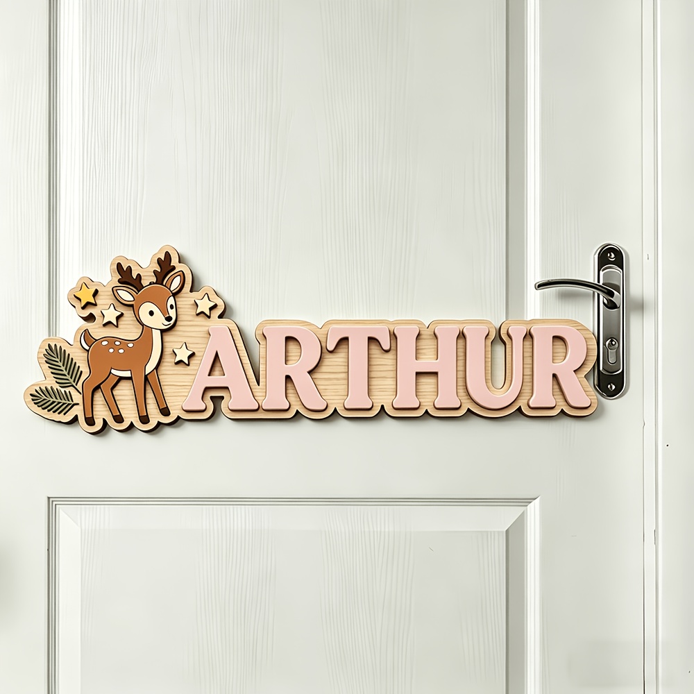 Personalizowana drewniana tabl – Baby Nursery Name Sign recenzja i cena