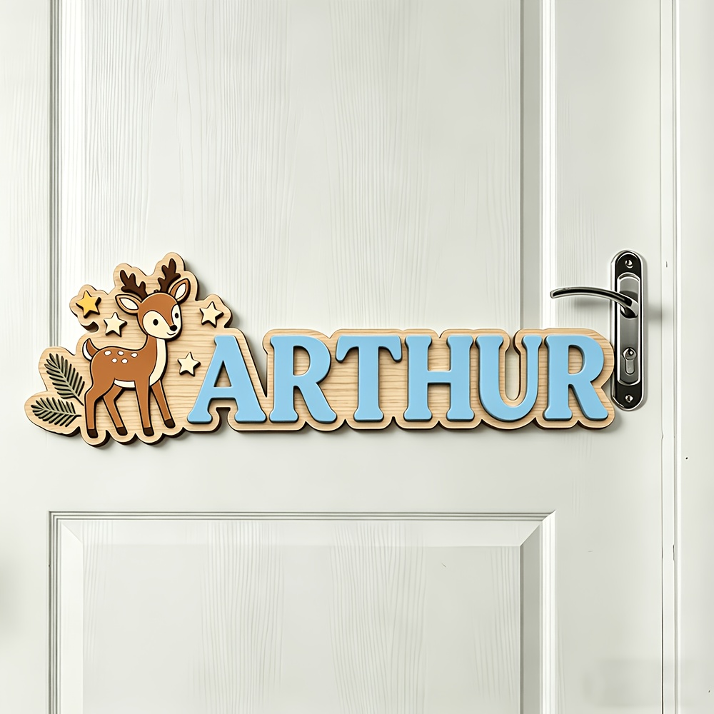 Personalizowana drewniana tabl – Baby Nursery Name Sign recenzja i cena