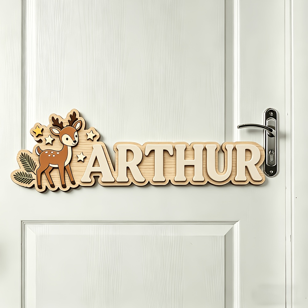 Personalizowana drewniana tabl – Baby Nursery Name Sign recenzja i cena