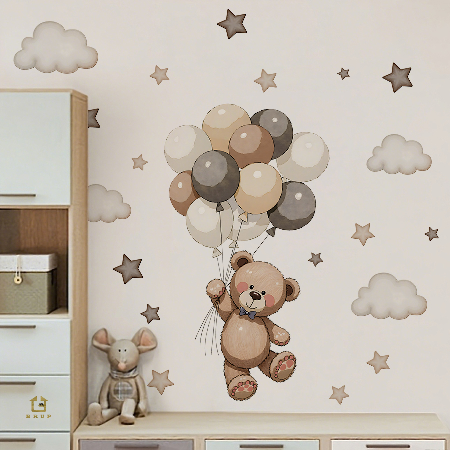 Urocze naklejki ścienne z misi – Baby Nursery Stickers recenzja i cena