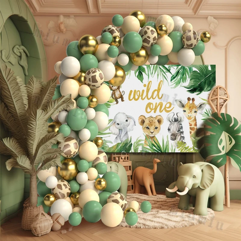 Zestaw girlandy balonowej w ko – Baby Nursery Jungle Theme recenzja i cena