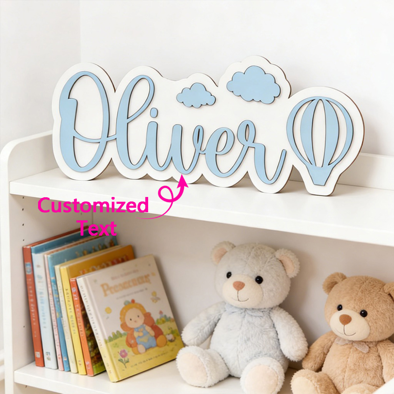 Spersonalizowana tabliczka do  – Baby Nursery Name Sign recenzja i cena