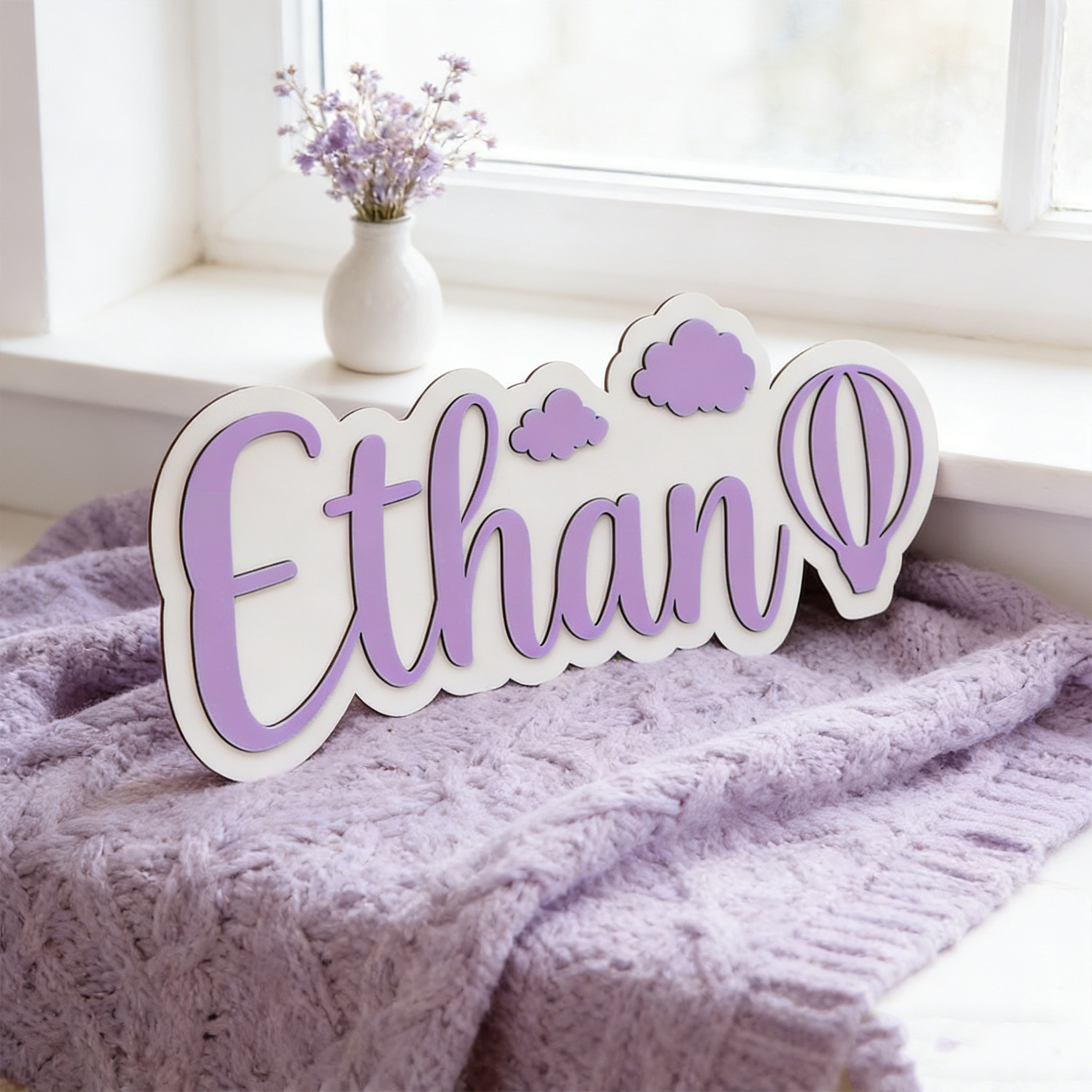 Spersonalizowana tabliczka do  – Baby Nursery Name Sign recenzja i cena