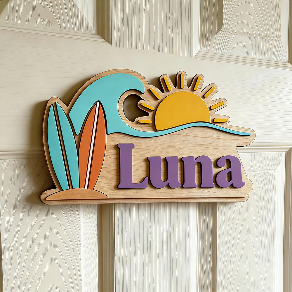 Personalizowana drewniana tabl – Baby Nursery Name Sign recenzja i cena
