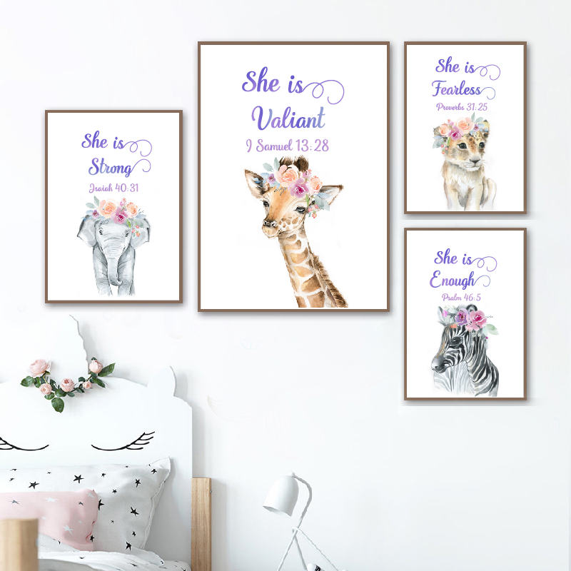 Baby Girl Nursery Bible Verse  – Baby Girl Nursery Quotes recenzja i cena