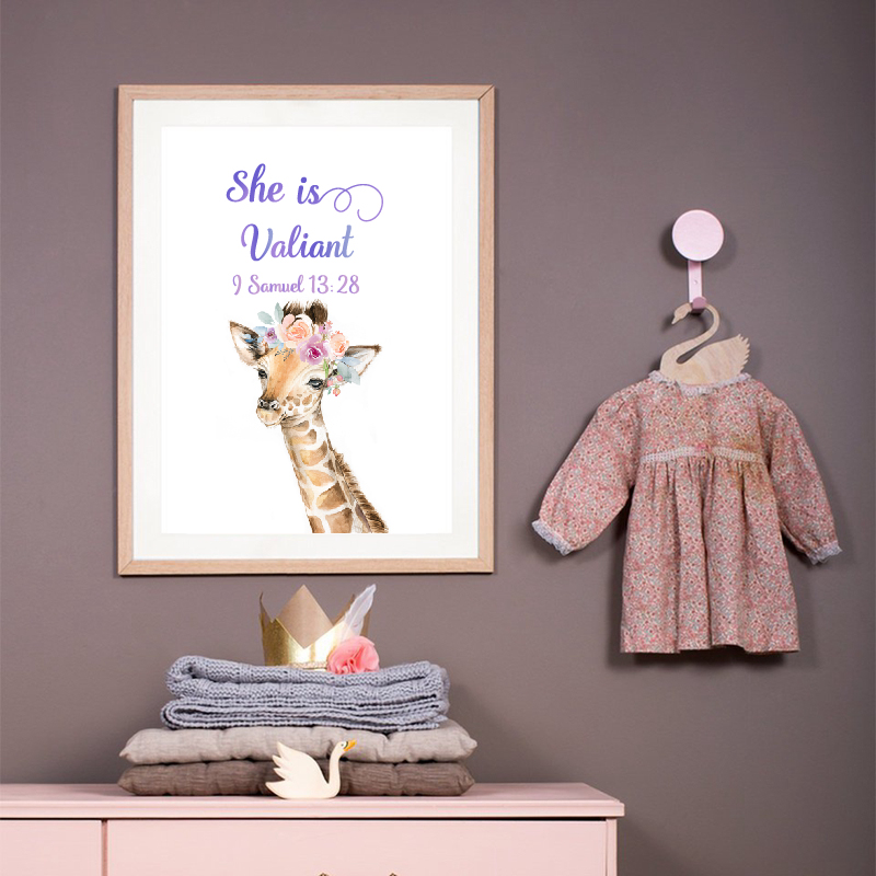 Baby Girl Nursery Bible Verse  – Baby Girl Nursery Quotes recenzja i cena