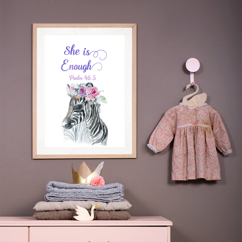 Baby Girl Nursery Bible Verse  – Baby Girl Nursery Quotes recenzja i cena