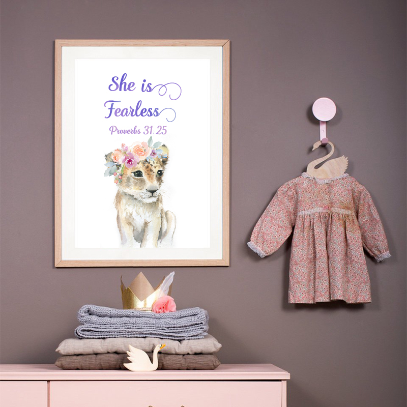 Baby Girl Nursery Bible Verse  – Baby Girl Nursery Quotes recenzja i cena
