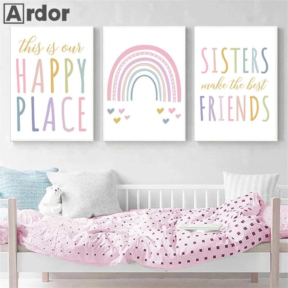 Siostry cytat sztuka malowanie – Baby Girl Nursery Quotes recenzja i cena