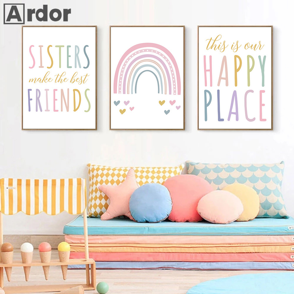 Siostry cytat sztuka malowanie – Baby Girl Nursery Quotes recenzja i cena